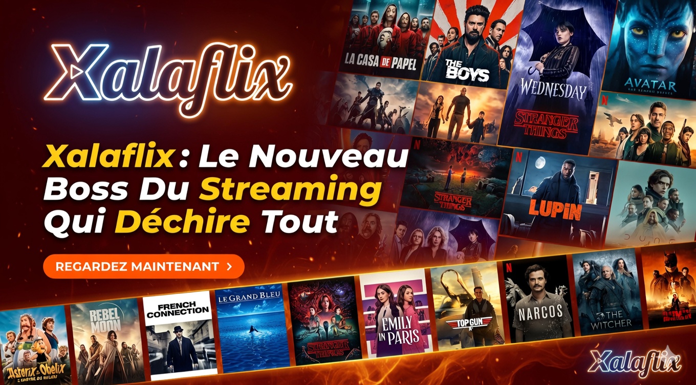 Interface de Xalaflix sur tablette